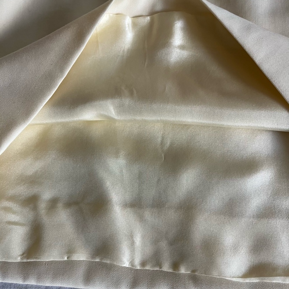 VTG Ralph Lauren Purple Label Classic Ivory Lined Wool Short Pencil Skirt Sz 10 - Picture 15 of 15